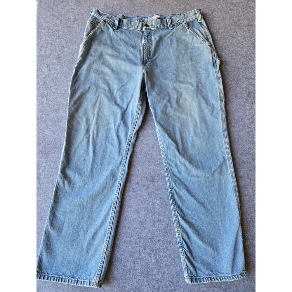 Carhartt Jeans Men's Loose Fit Utility Medium Wash 42x30.5 BD4941-M 100% Cotton